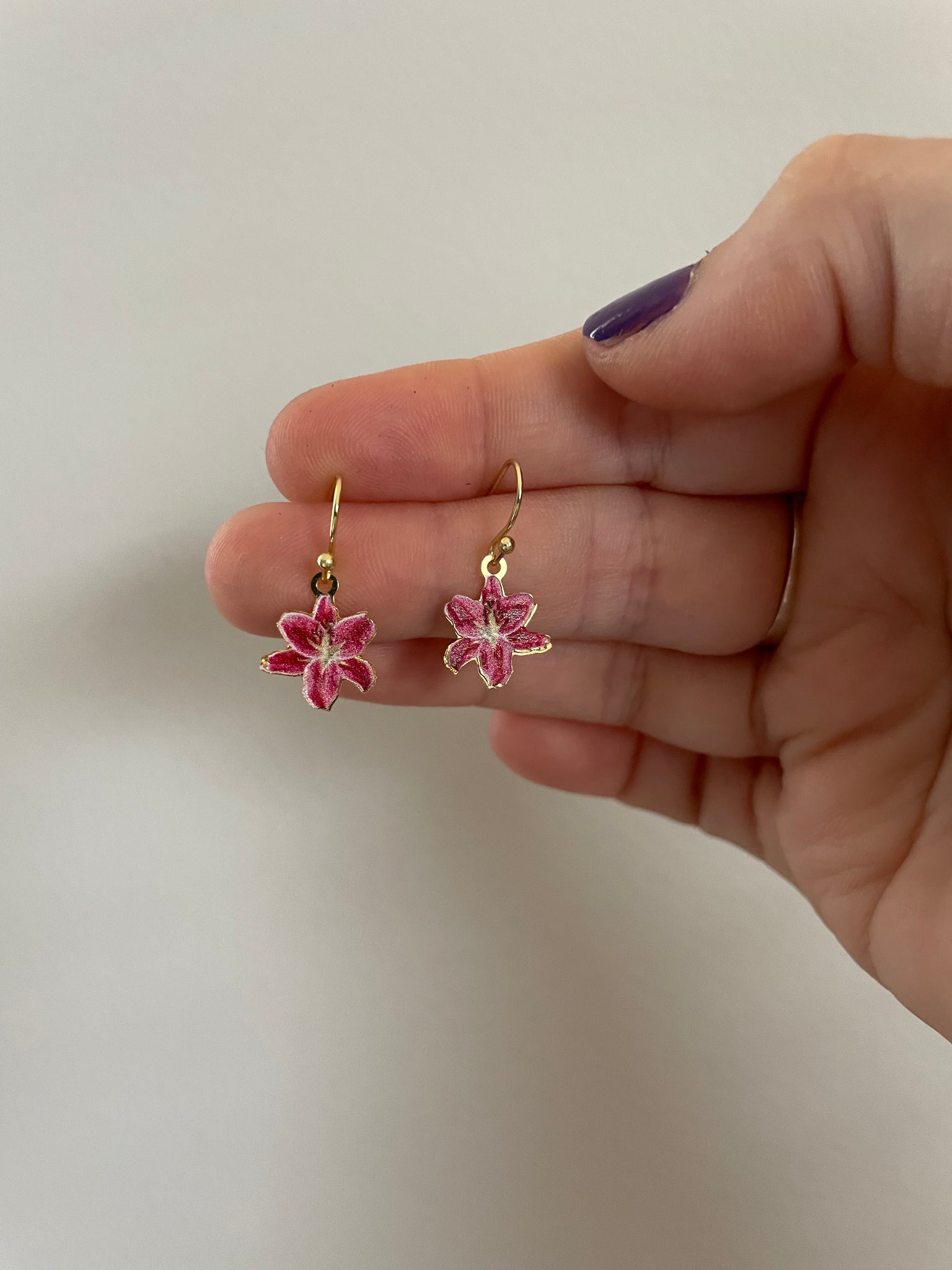 Stargazer Lily Dangles- Mini